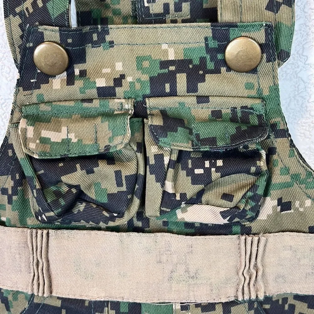 Fisherman Camo Vest Pet Costume Size XS